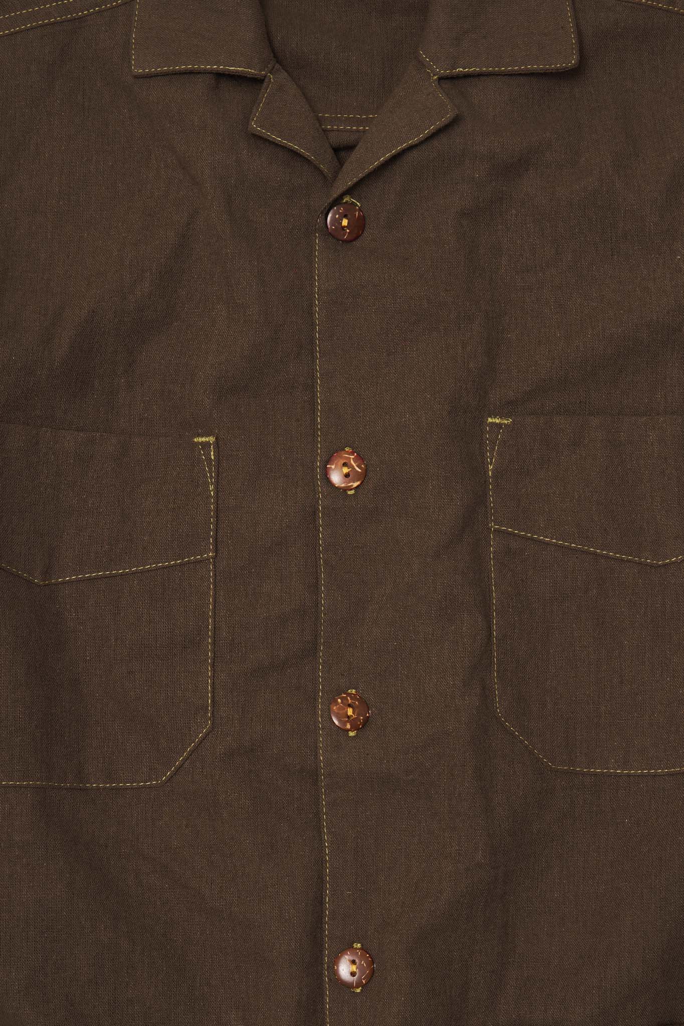 "KAZE" SHIRT (001) IN SEPIA