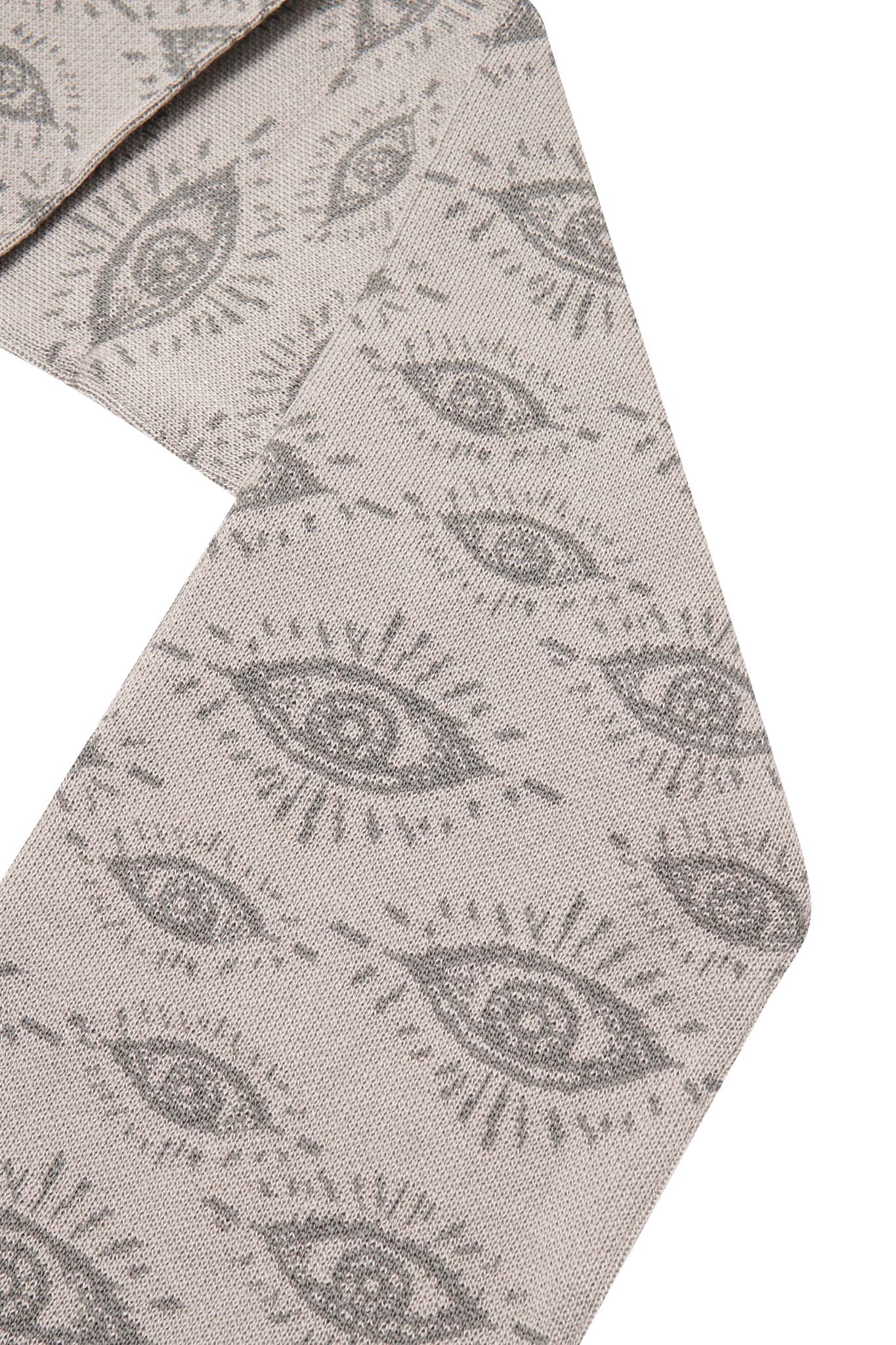 "THE OBSERVER" SCARF IN LIMESTONE