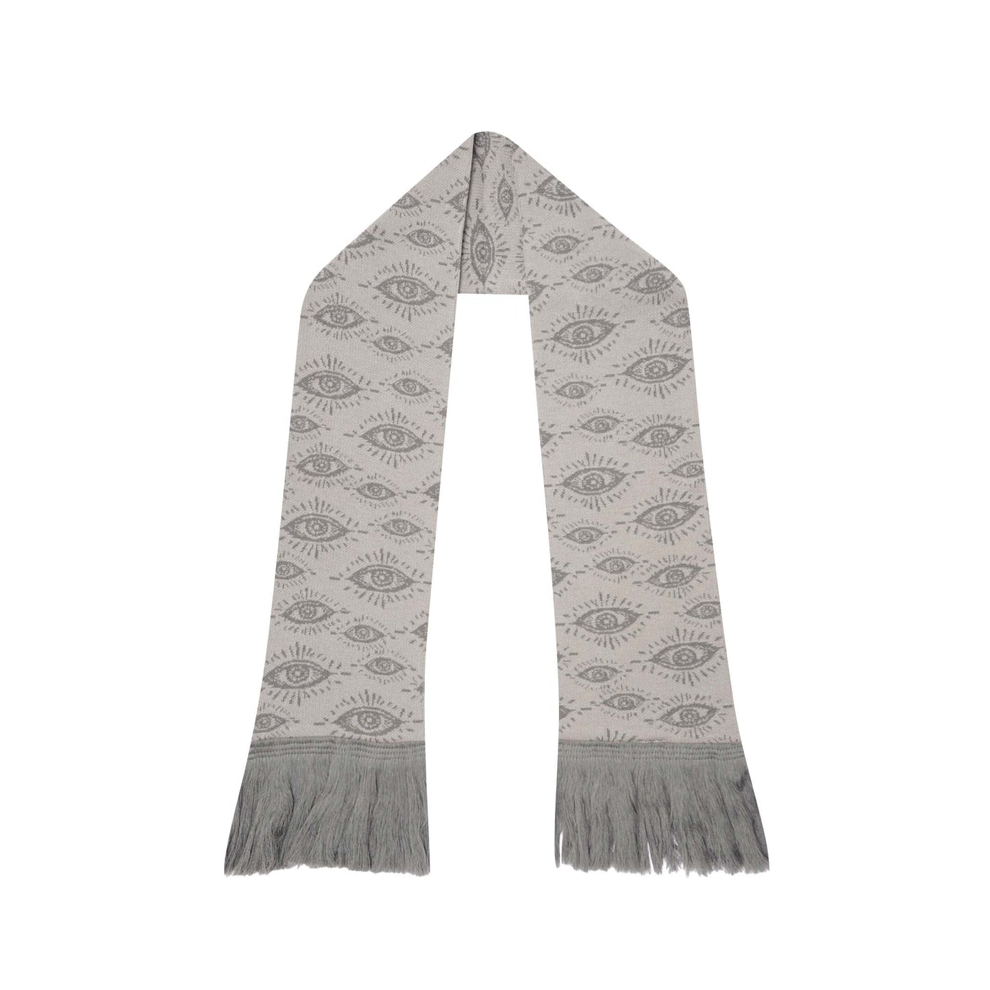 "THE OBSERVER" SCARF IN LIMESTONE